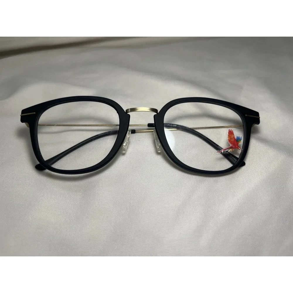 Maui Jim Eyeglasses MJO2412-2M Matte Black/Gold Square Frame Italy 49[]25 140